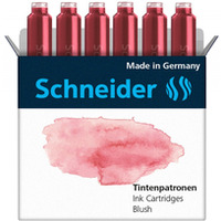 Naboje do pi&oacute;r SCHNEIDER, 6 szt., blush / ciemnor&oacute;�owy