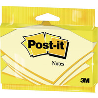 Karteczki samoprzylepne POST-IT? 6830, 76x127mm, 100 kartek, zawieszka, ��te